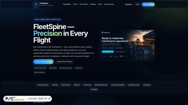 fleetspine.com screenshot
