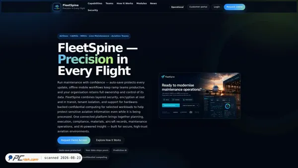fleetspine.com Screenshot