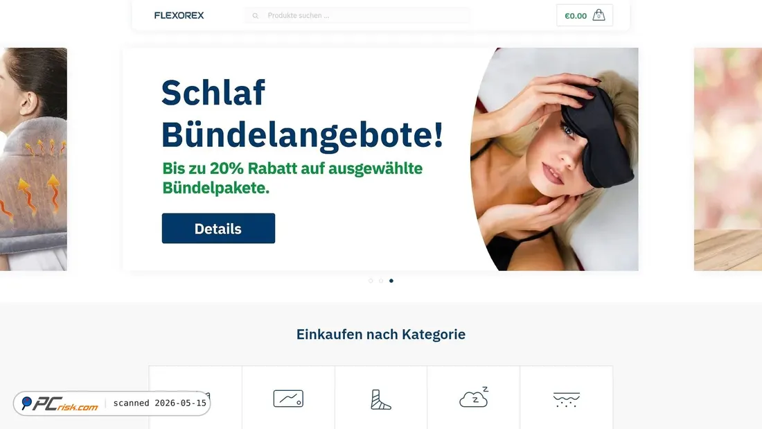 Screenshot of flexorex.de