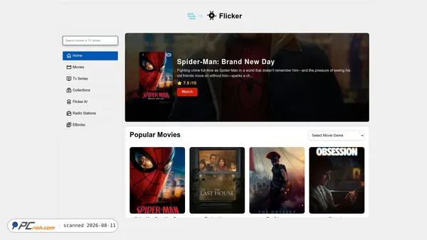 flickermini.pages.dev screenshot