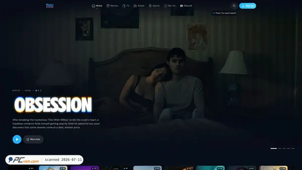 flickystream.ru screenshot