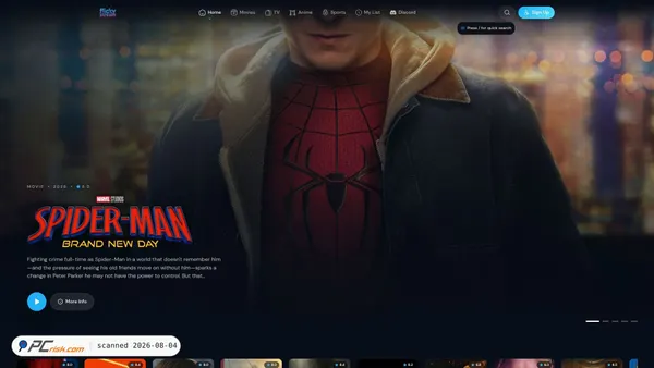 flickystream.ru screenshot