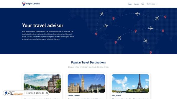 flightdetails.net screenshot