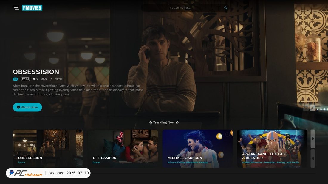 Screenshot of flix2day.com
