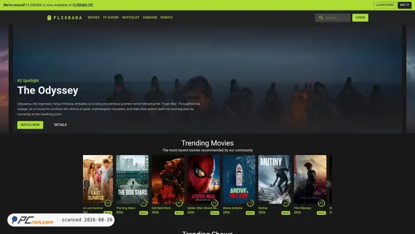 flixbaba.is screenshot