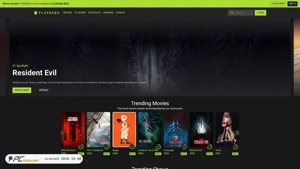 flixbaba.is screenshot