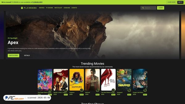 flixbaba.mov screenshot