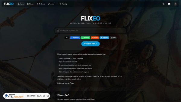 Zrzut ekranu flixeo.tv