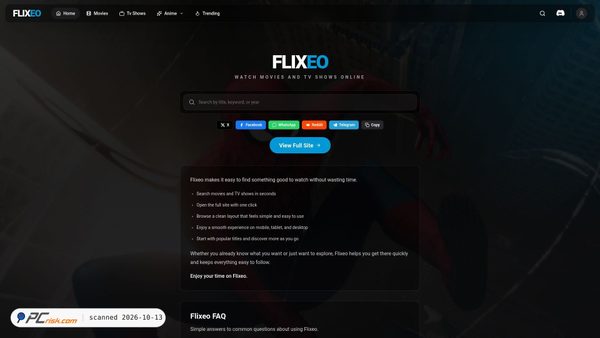 Capture d’écran de flixeo.tv