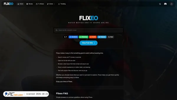 flixeo.tv Screenshot