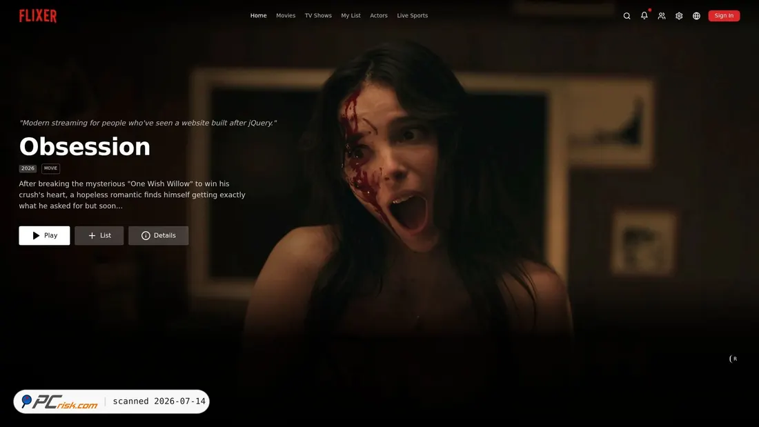Screenshot of flixer.gd