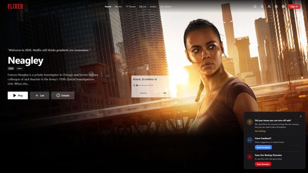 Captura de ecrã de flixer.su