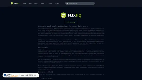 flixhqz.com screenshot