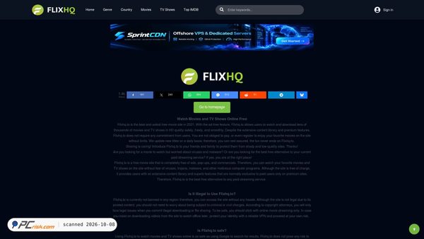 Zrzut ekranu flixhqz.net
