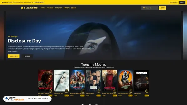 flixmomo.tv screenshot
