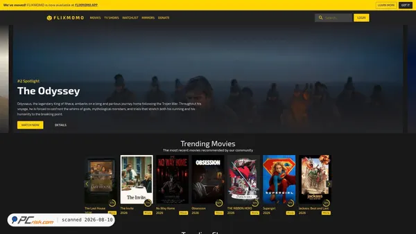 flixmomo.tv screenshot
