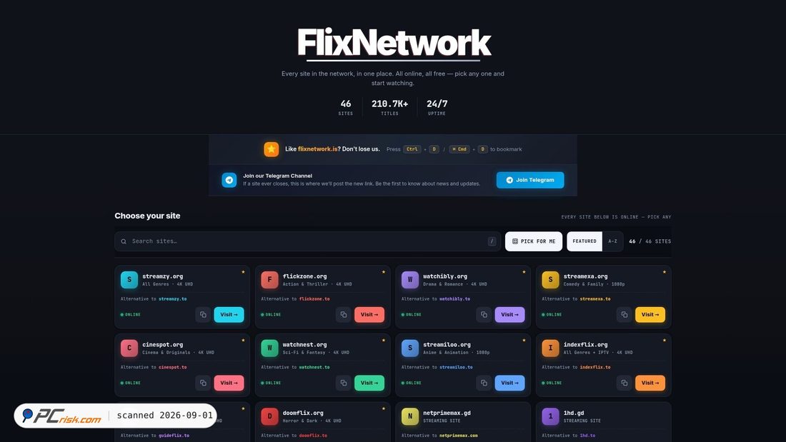 Screenshot von flixnetwork.is