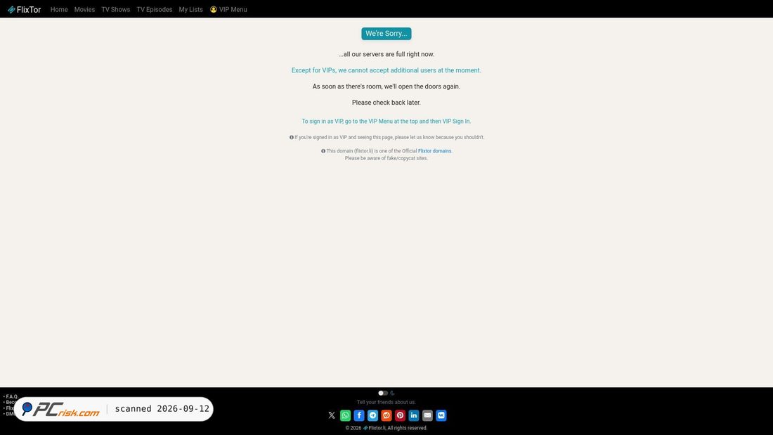 Screenshot of flixtor.li