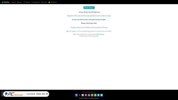 Screenshot van flixtor.to