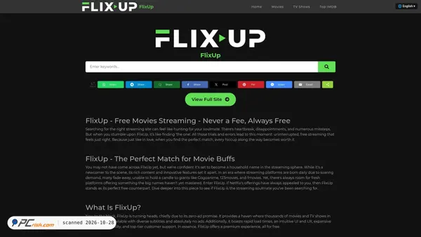 Captura de flixup-to.cyou