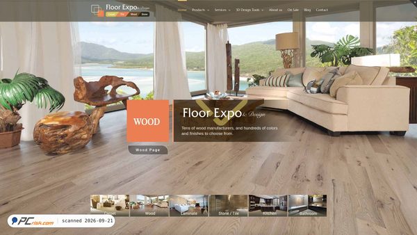 Captura de ecrã de floorexpoanddesign.com