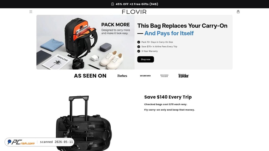 Screenshot von flovir.com