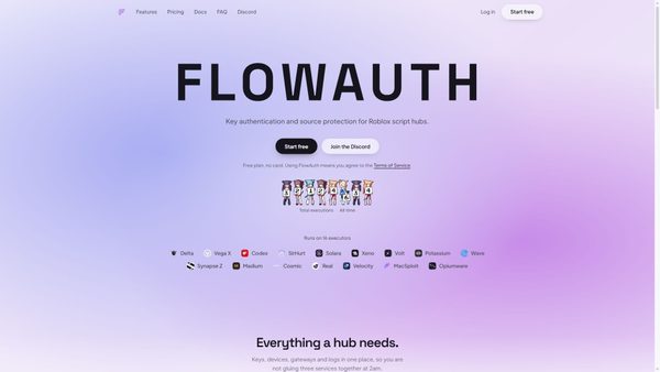 Capture d’écran de flowauth.net
