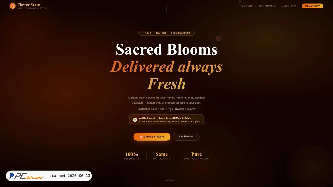 Screenshot of flowerstore.delhiflowers.workers.dev
