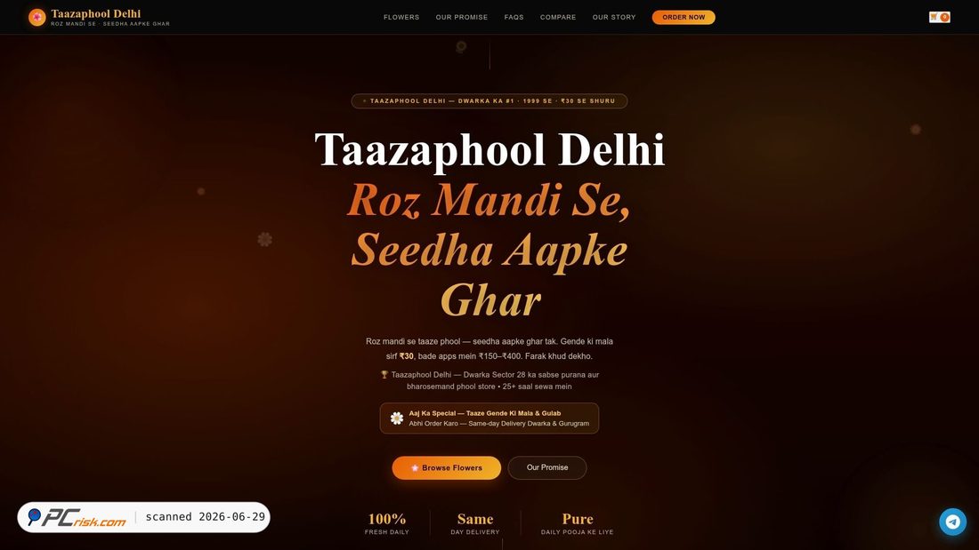 Screenshot of flowerstore.delhiflowers.workers.dev