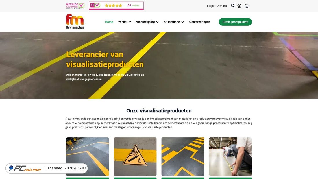 Screenshot di flowinmotion.com