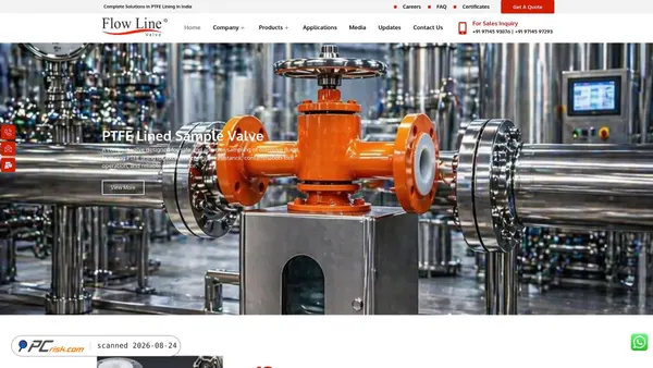 flowlinevalve.com screenshot