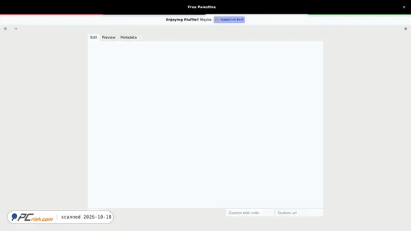Captura de ecrã de fluffle.cc