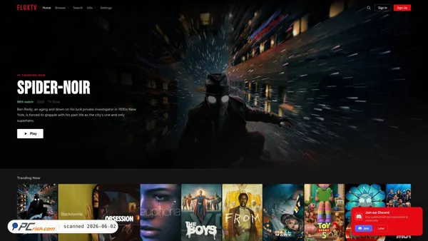fluxtv.cc screenshot