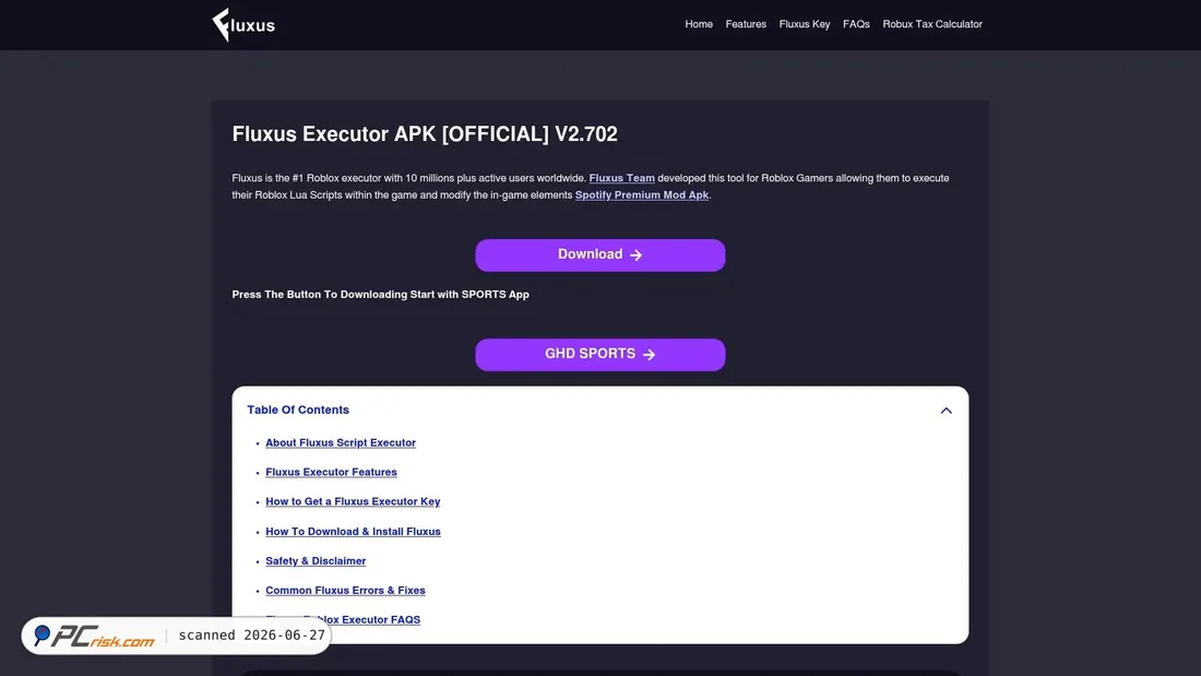 Screenshot of fluxus-team.com