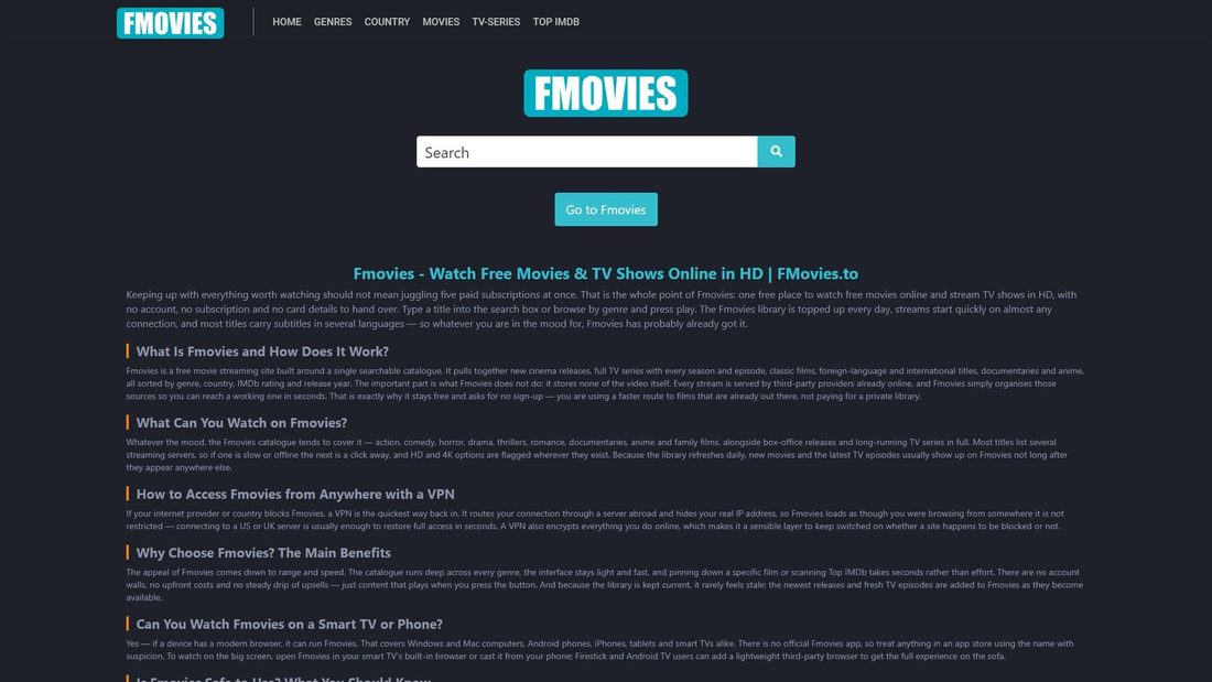 Screenshot of fmovies123.cc
