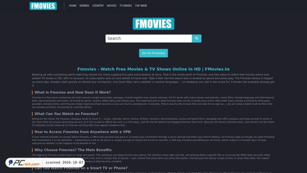 Captura de ecrã de fmoviesbd.net