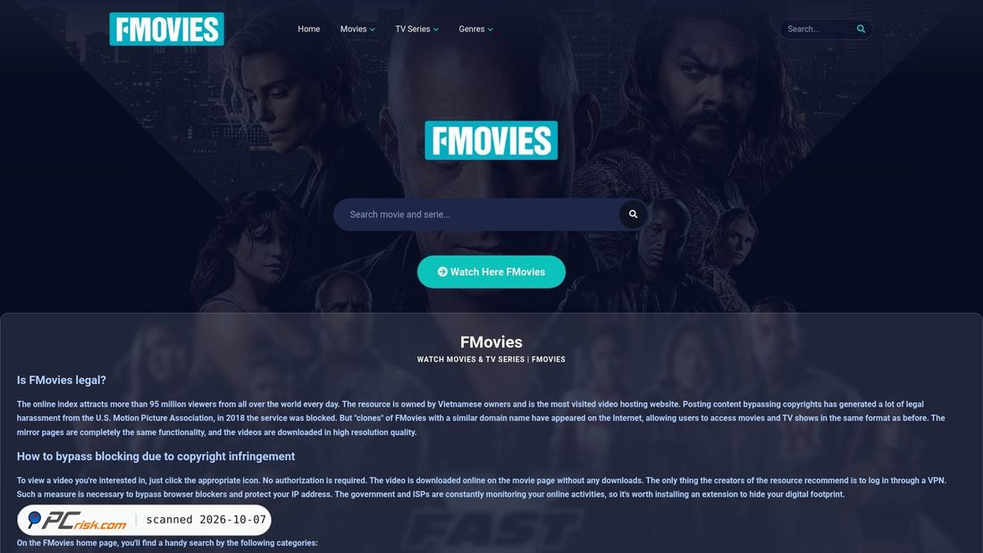 Captura de ecrã de fmoviesfull.net