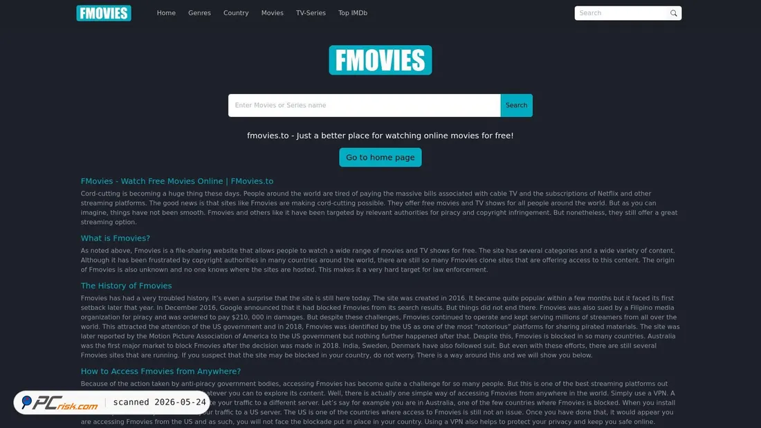 Screenshot of fmoviess.org