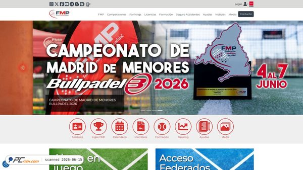fmpadel.com screenshot