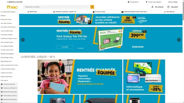 Captura de ecrã de fnac.com