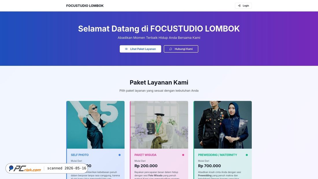 Screenshot of focustudio.web.id