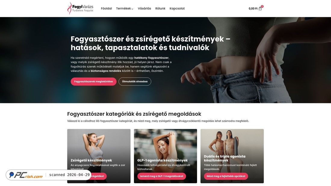 Screenshot von fogyivarazs.com