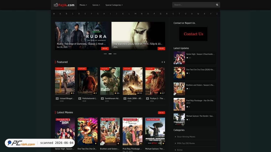 Screenshot von fojik.site