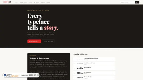 fontsbin.com screenshot