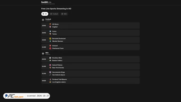 foot90.me screenshot