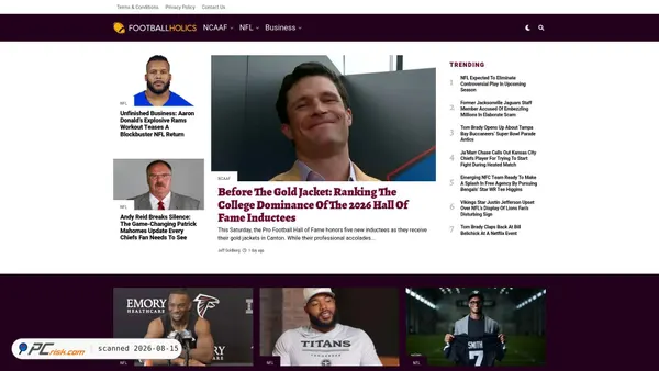 footballholics.net screenshot