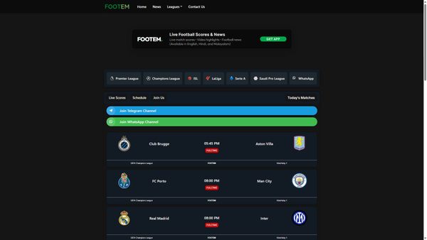 Captura de footem.site