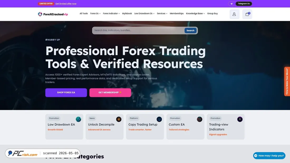 Zrzut ekranu forexcrackedvip.com