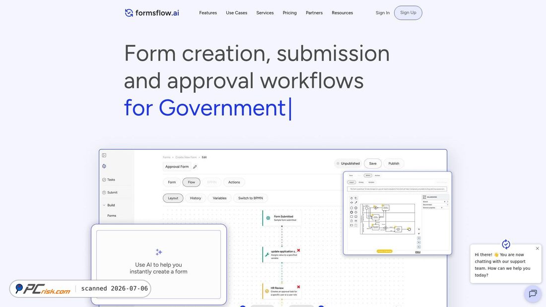Screenshot di formsflow.ai