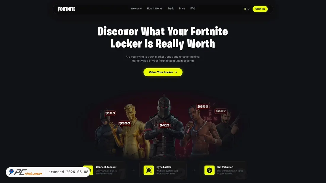 Screenshot of fortport.shop